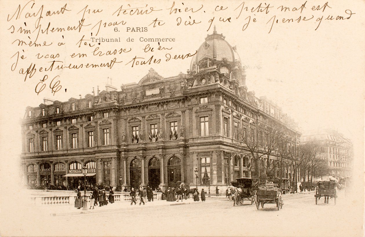 Postkarte/Handelsgericht/Paris/Seine/Île-de-France/Frankreich von William M. Timlin