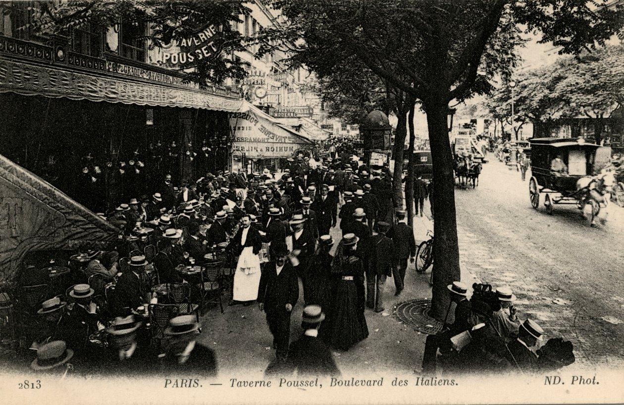 Taverne Pousset, Boulevard des Italiens, Paris von Unbekannter Künstler