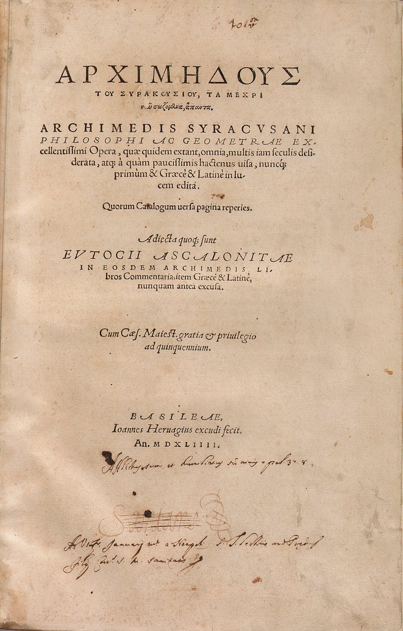 Das Archimedes-Palimpsest von Unbekannt