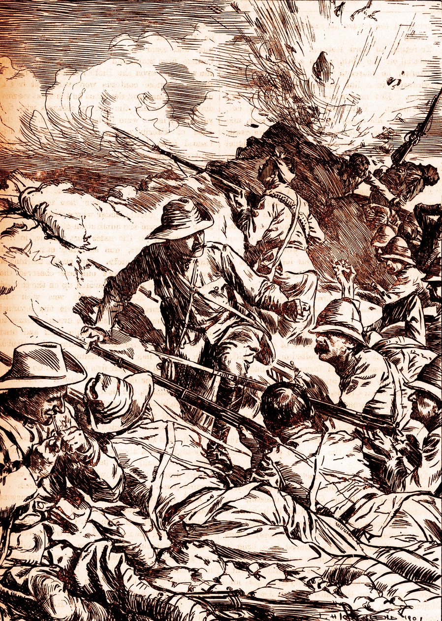Die Flucht von Spion Kop von Unbekannter Künstler