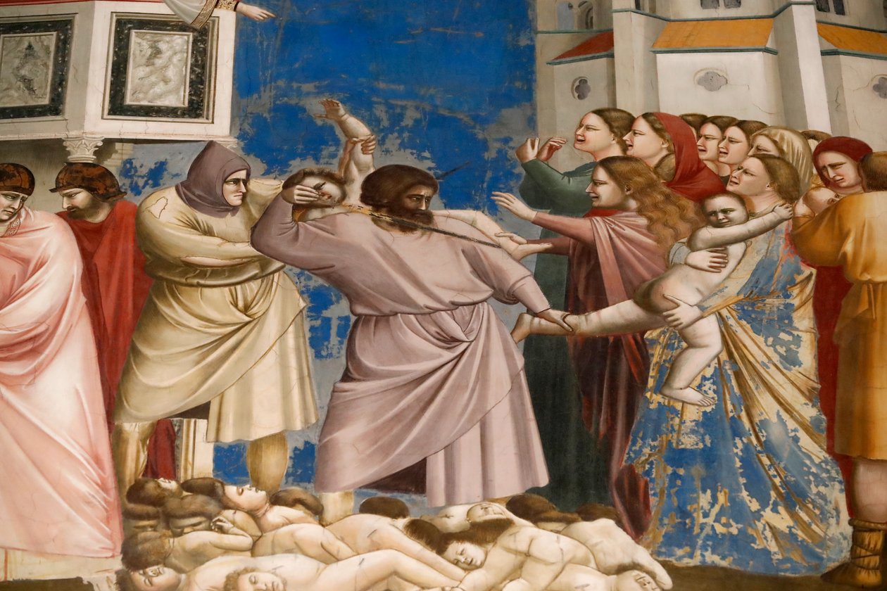 Die Scrovegni-Kapelle. Fresko von Giotto von Unbekannter Künstler