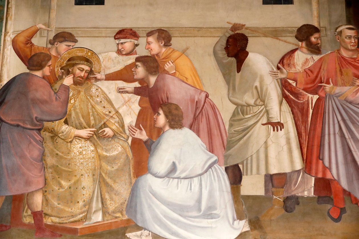 Die Scrovegni-Kapelle. Fresko von Giotto von Unbekannter Künstler