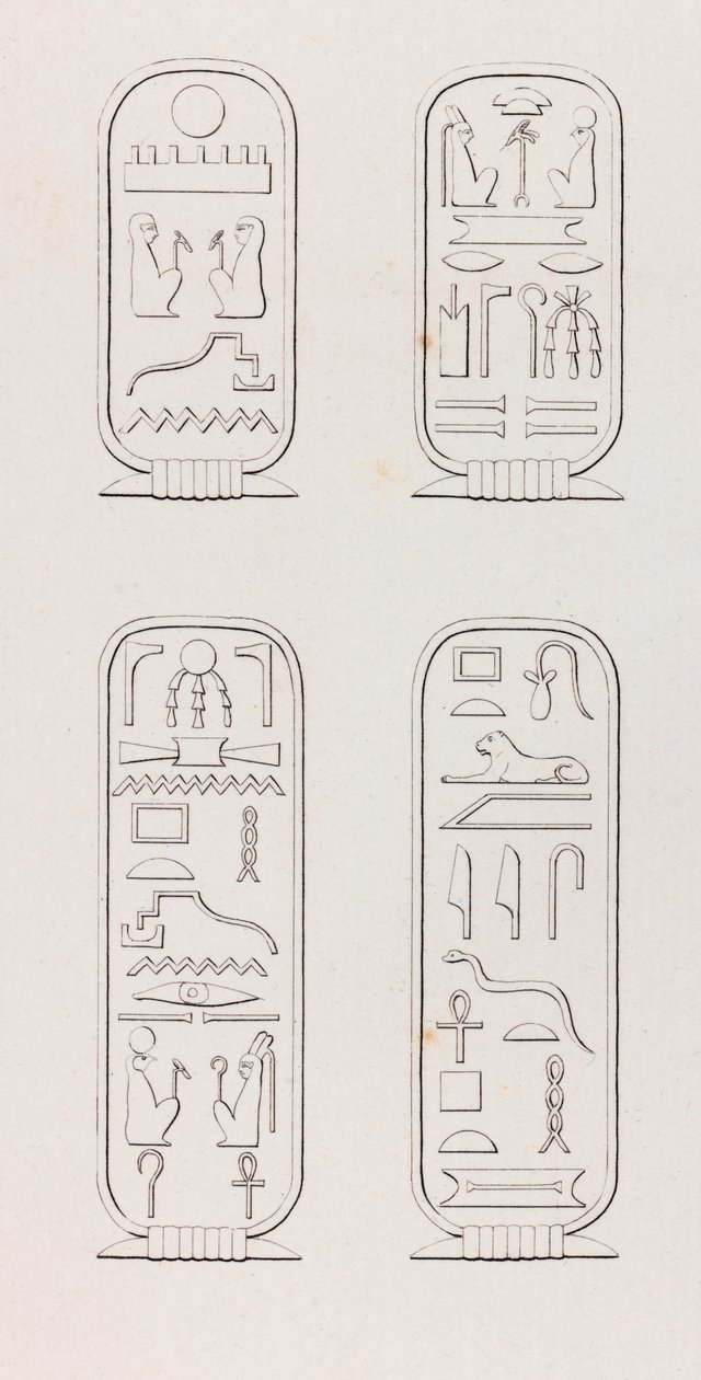 Theben: Hieroglyphen (Nahaufnahme) von Unbekannt