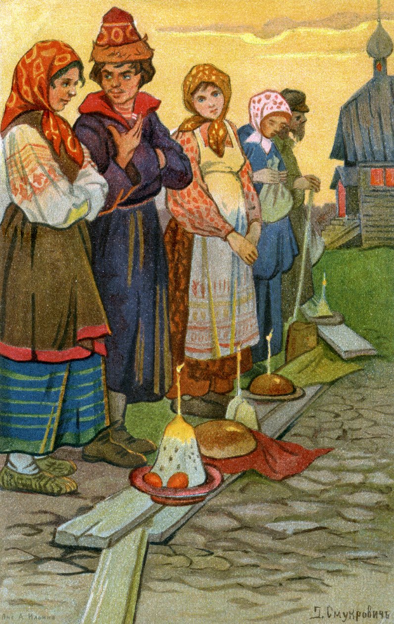 Traditionelle Osterfeiern, Russland von Unbekannter Künstler