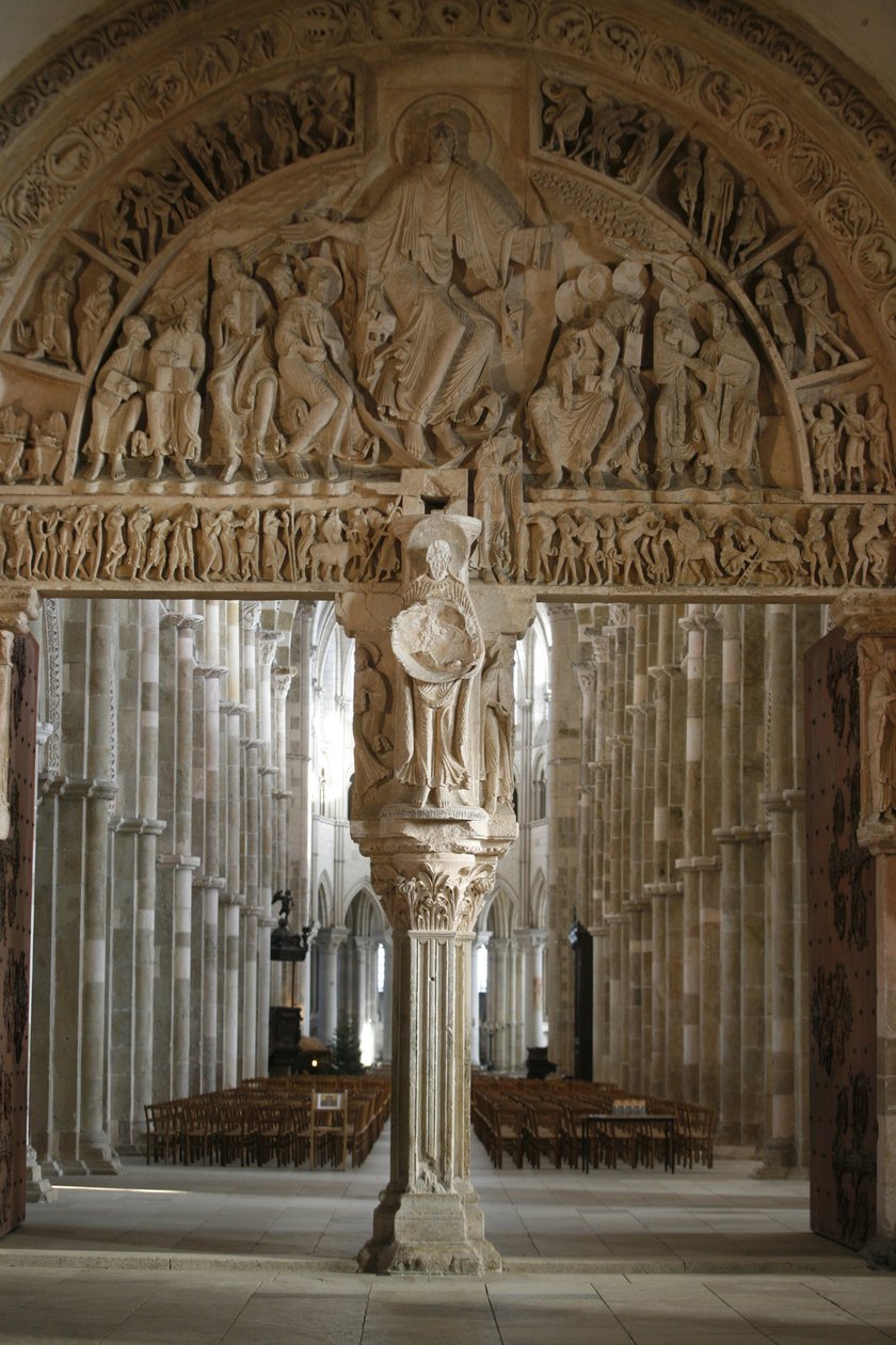 Basilika von Vézelay, Narthex-Tor, Vézelay, Frankreich von Unbekannt