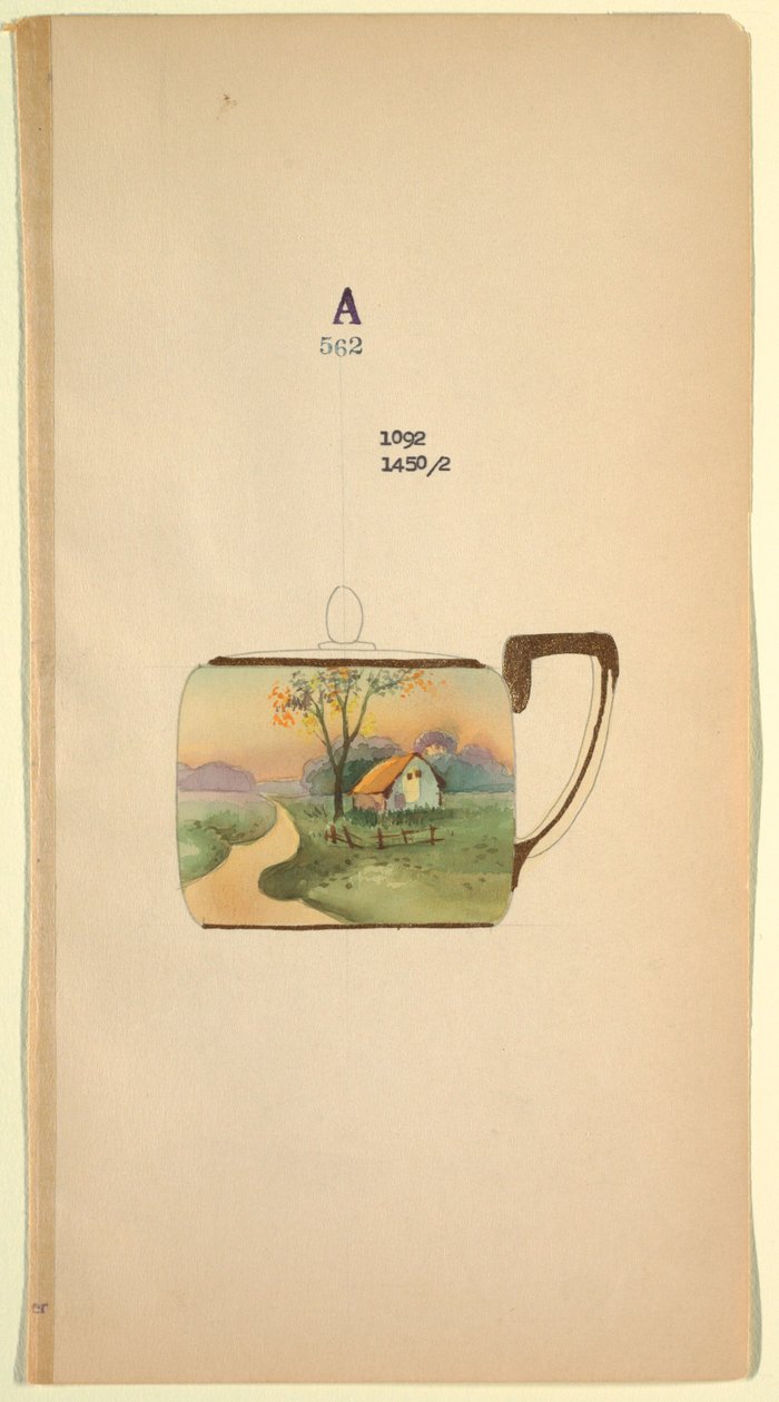Entwurf für eine Teetasse von Unknown