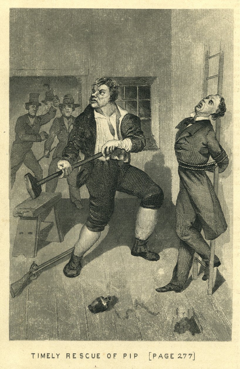 Große Erwartungen - Rechtzeitige Rettung von Pip, 1862 von Unbekannt Unbekannt