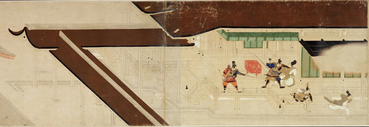 Illustrierte Geschichte des Heiji-Bürgerkriegs (Rolle des kaiserlichen Besuchs in Rokuhara) von Unknown