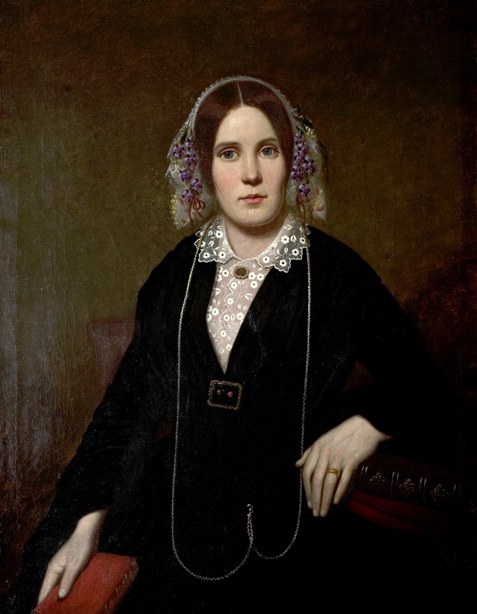 Porträt einer Dame der Worthington-Familie, ca. 1845-55 von Unknown