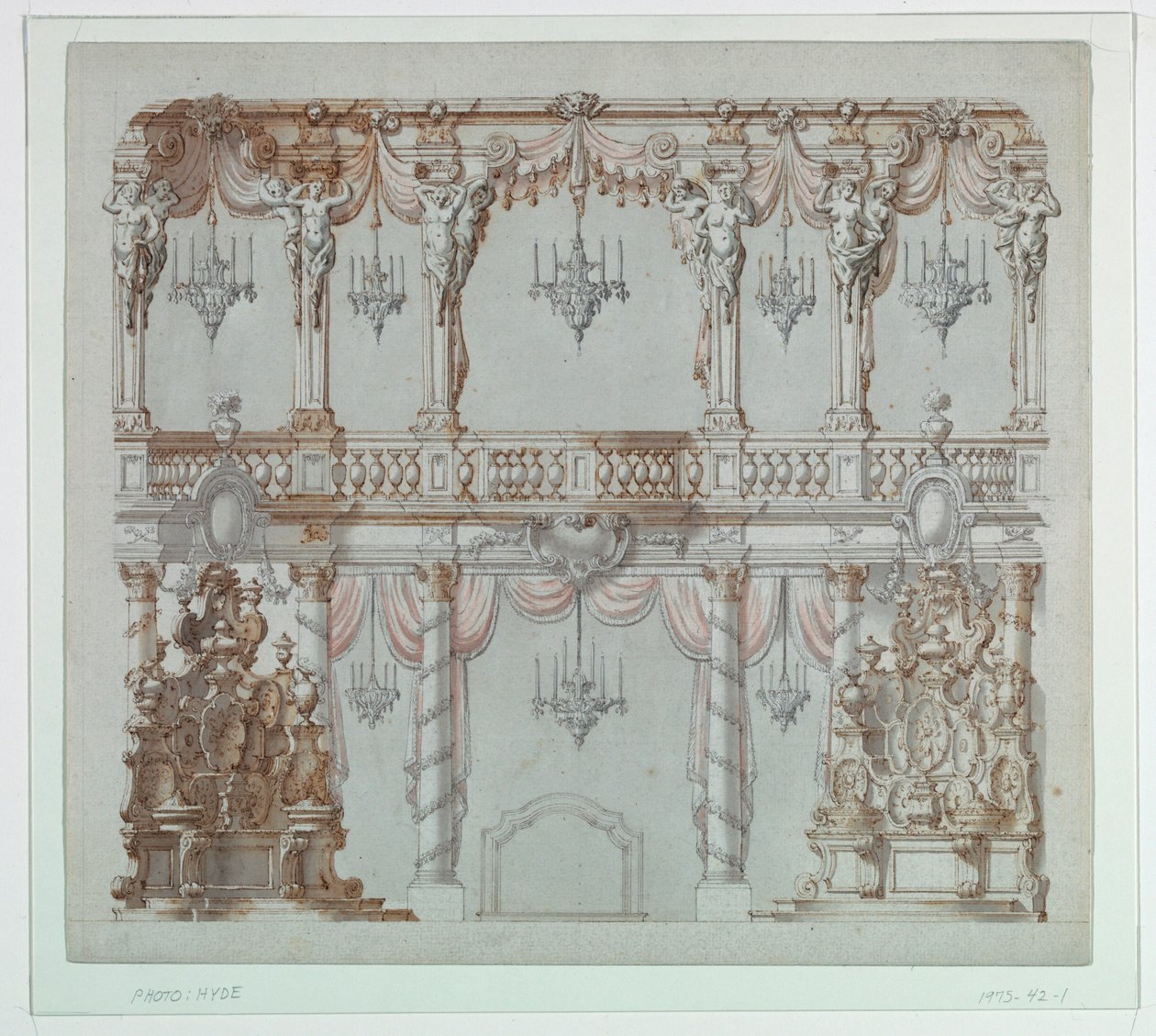 Theaterdesign für einen Speisesaal von Unknown