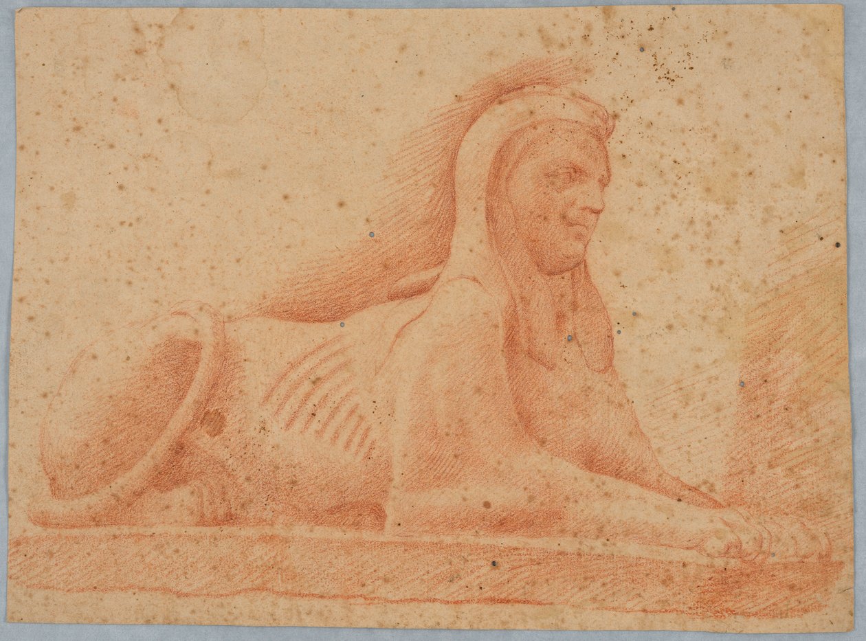 Eine liegende Sphinx von Unknown