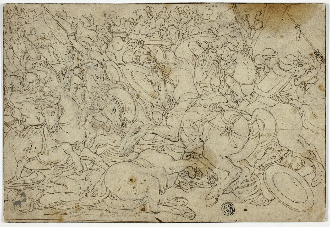 Alexander besiegt Darius in der Schlacht bei Issus von Unknown