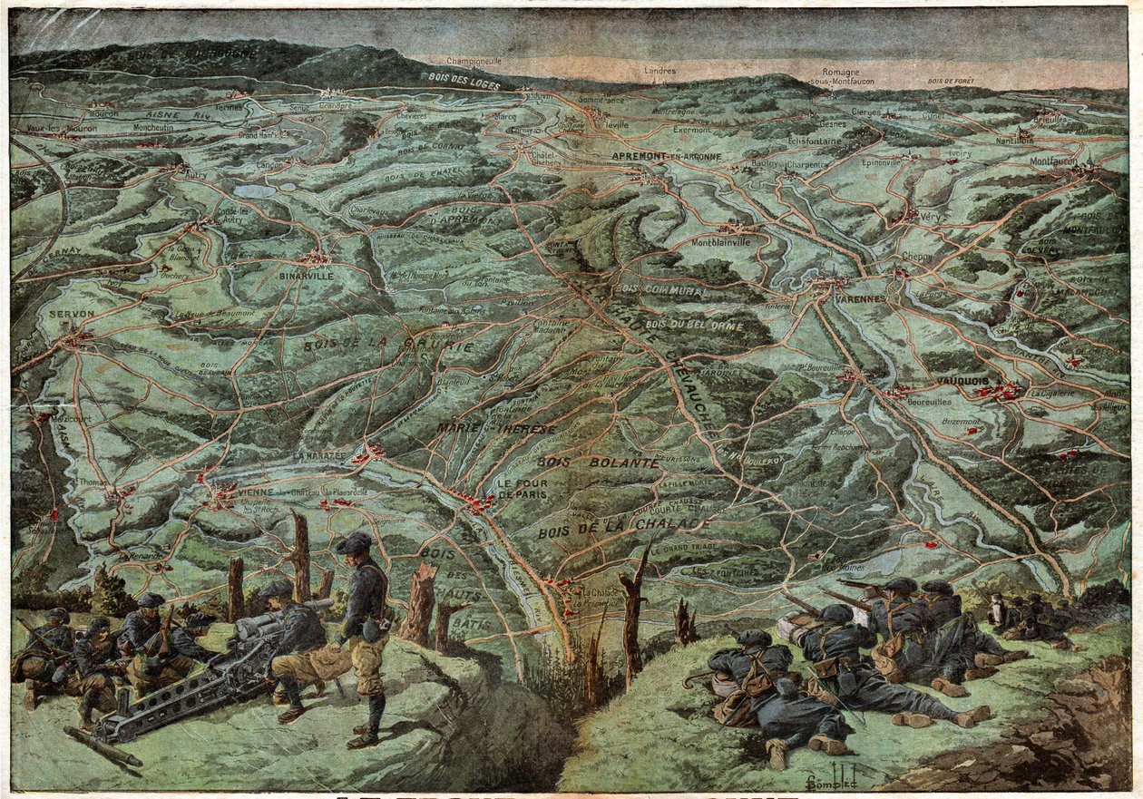 Argonne-Schlacht, 1916 von Unknown