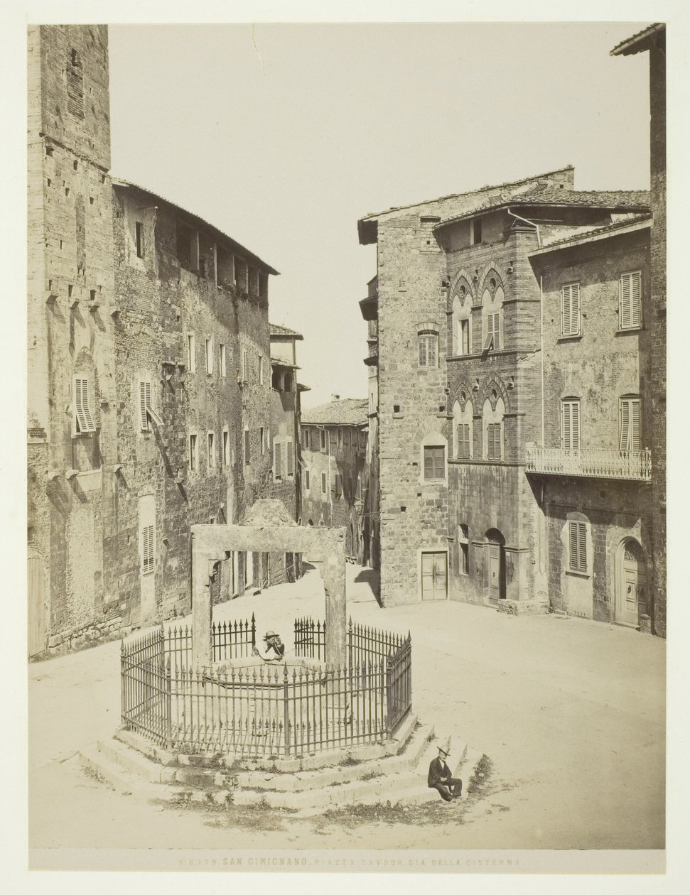 San Gimignano, Piazza Cavour cis della cisterna von Unknown