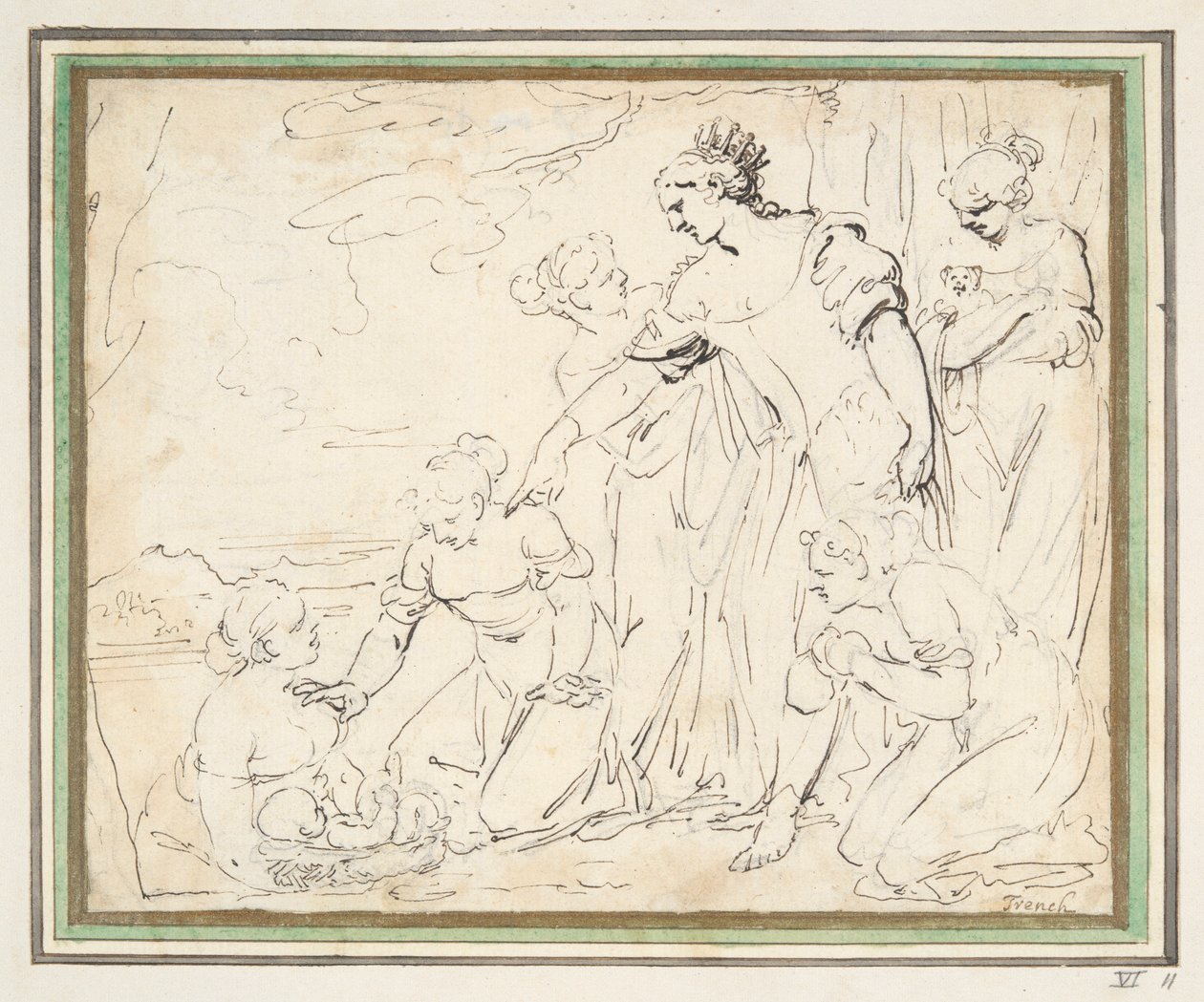 Das Auffinden des Moses von Unknown