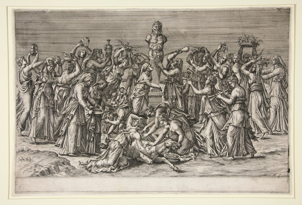 Das Opfer an Priapus von Unknown