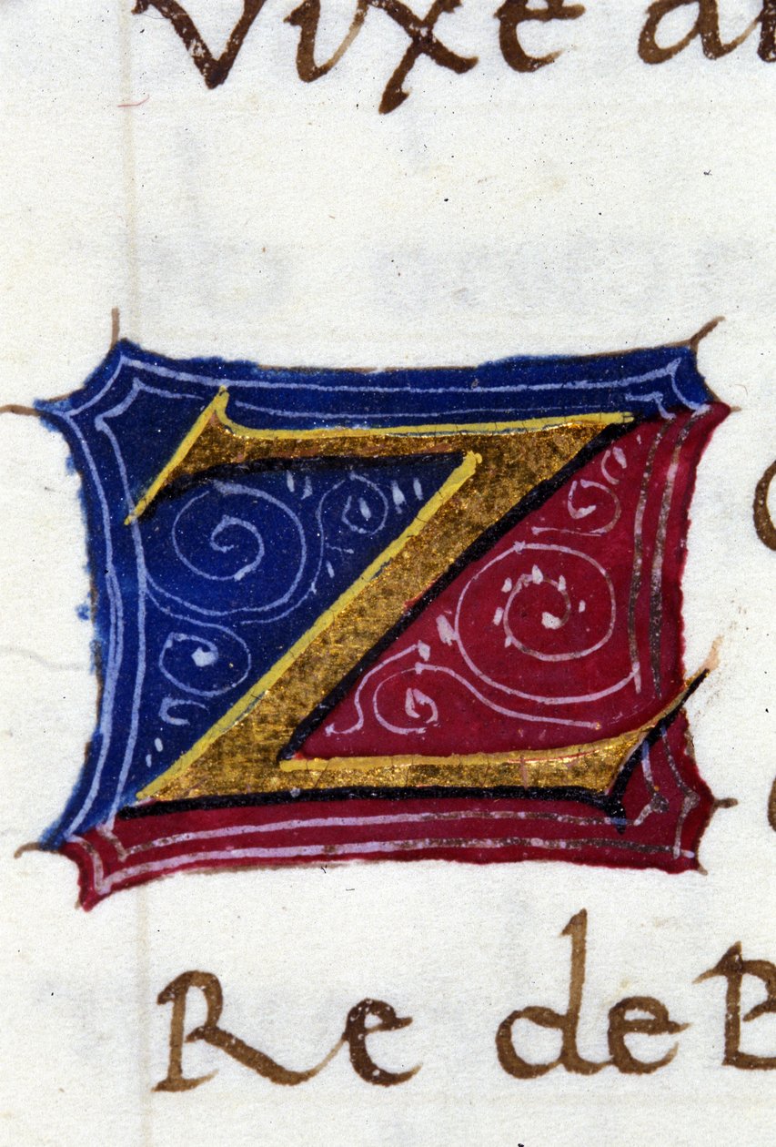 Alphabet: miniaturisierter Buchstabe Z von Unknown artist