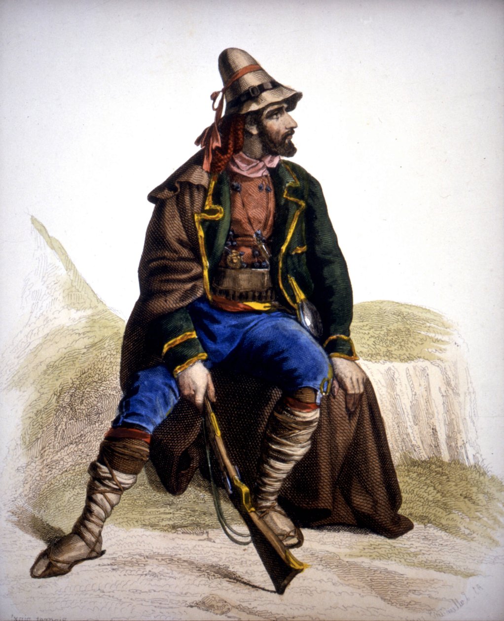 Kalabrischer Bandit - Gravur von Unknown artist