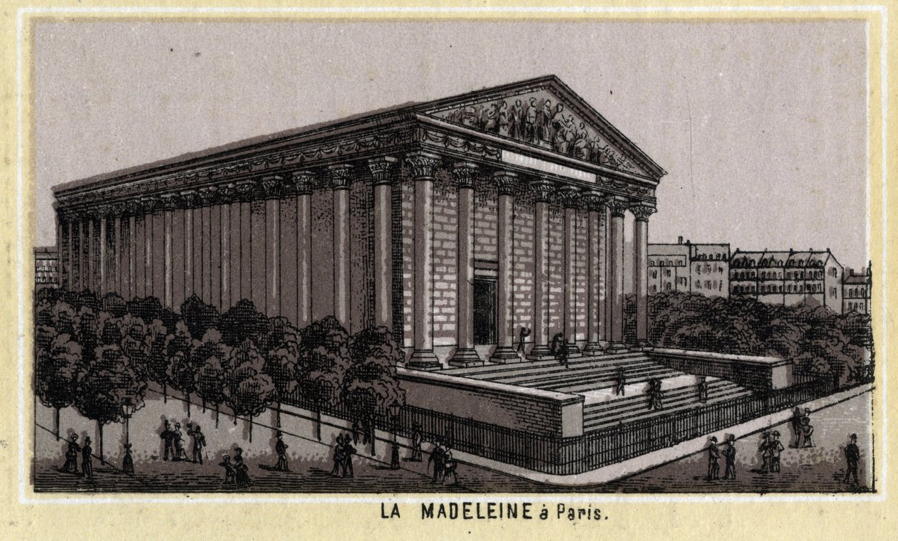 Kirche der Madeleine in Paris von Unknown artist