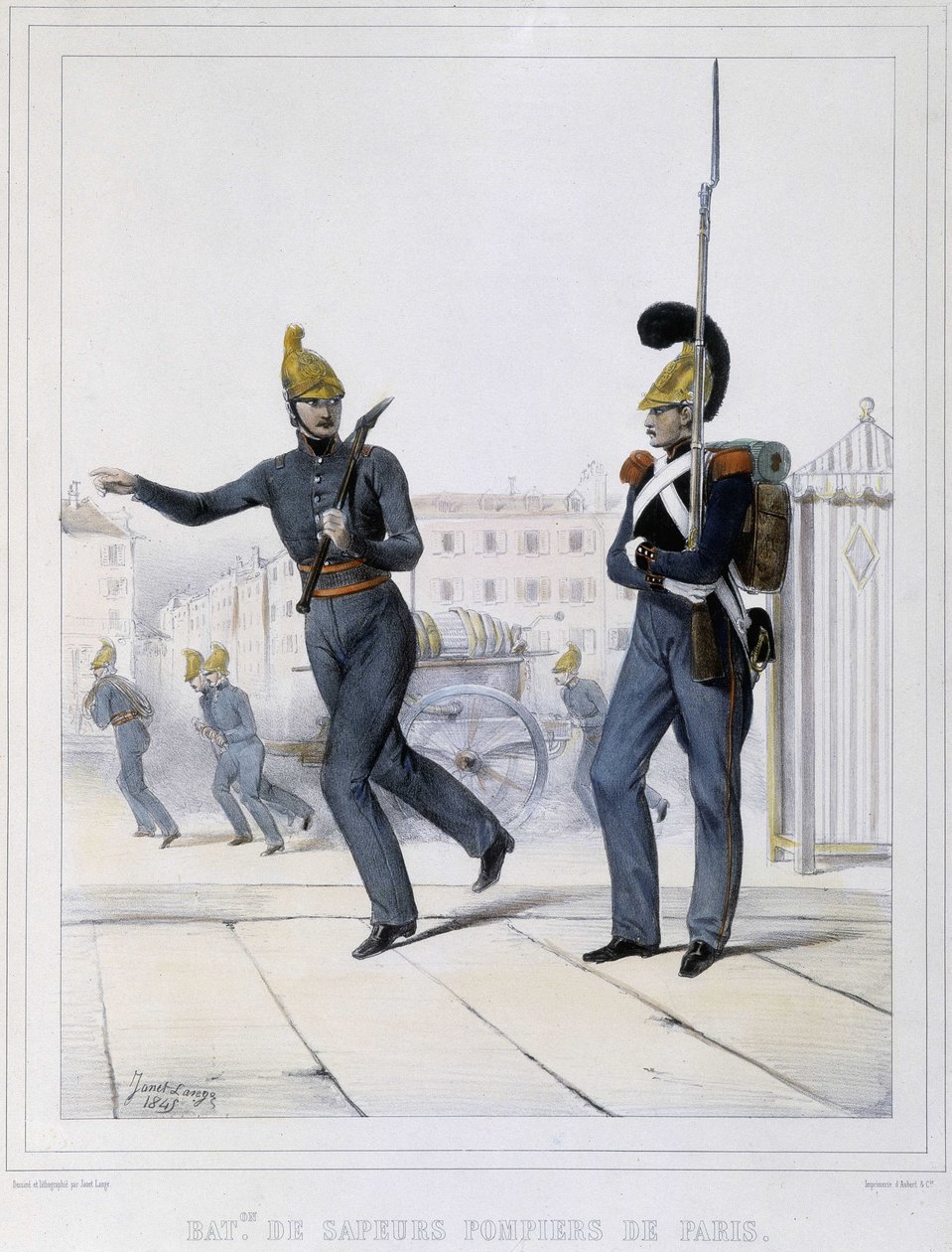 Feuerwehrleute von Paris von Unknown artist