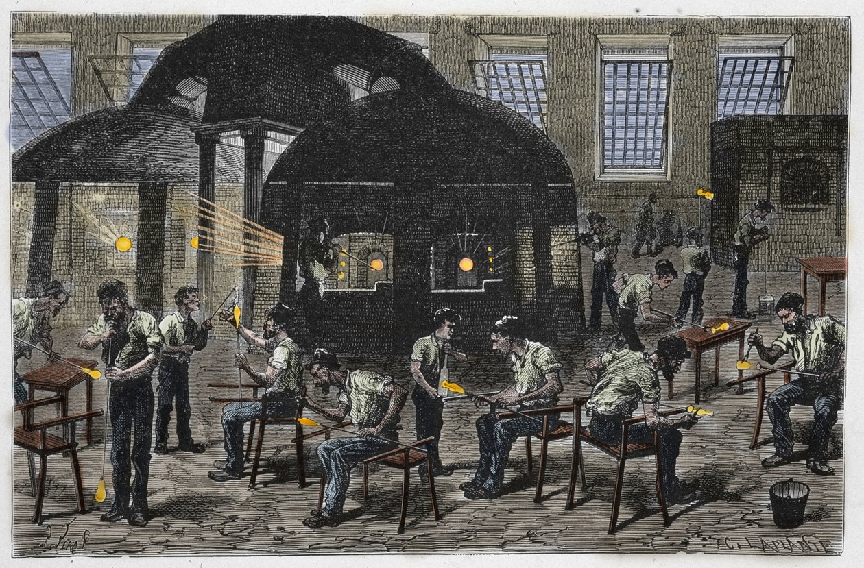 Glasbläserei von Unknown artist