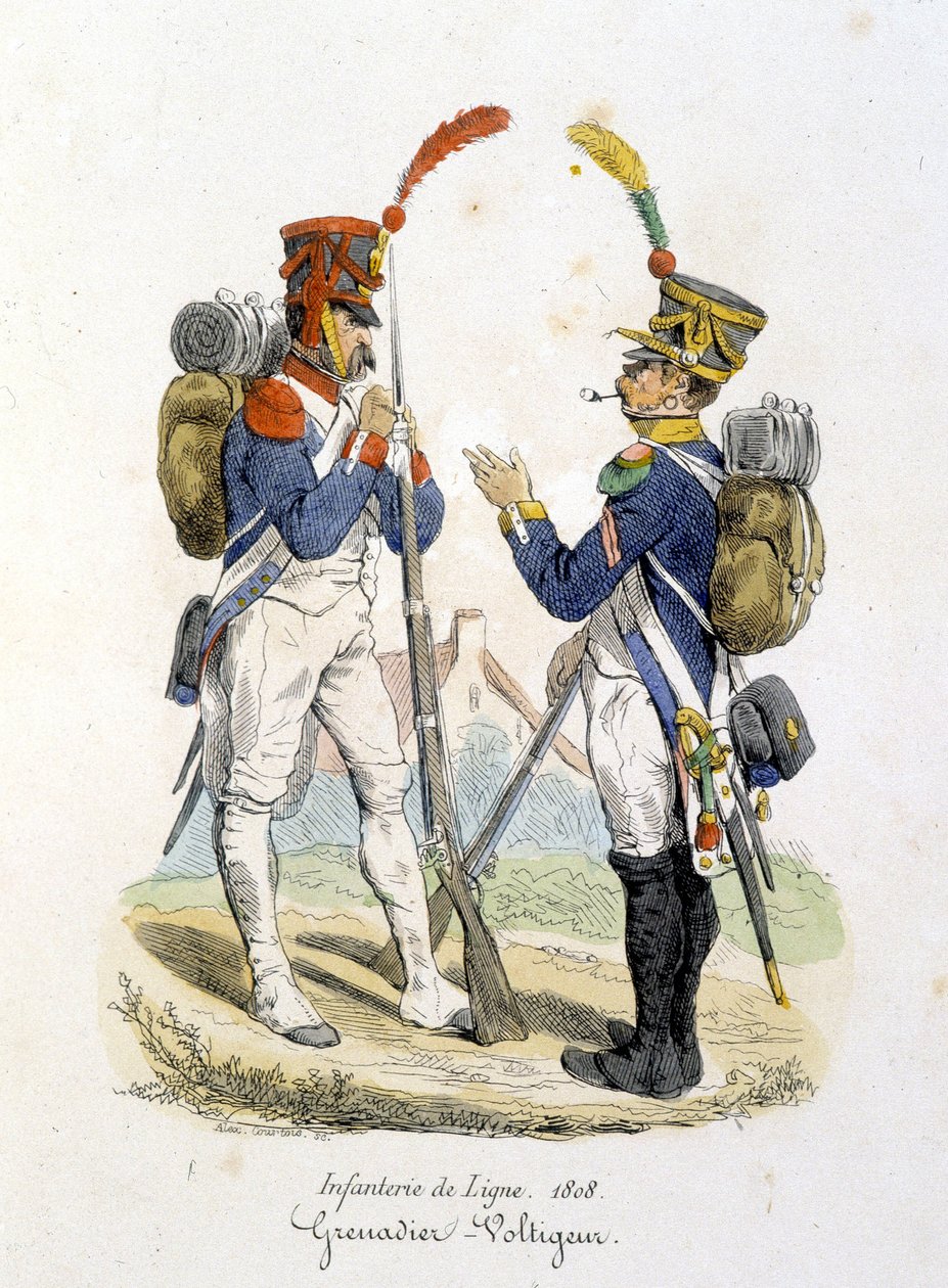 Grenadier und Voltigeur der Linieninfanterie von Unknown artist