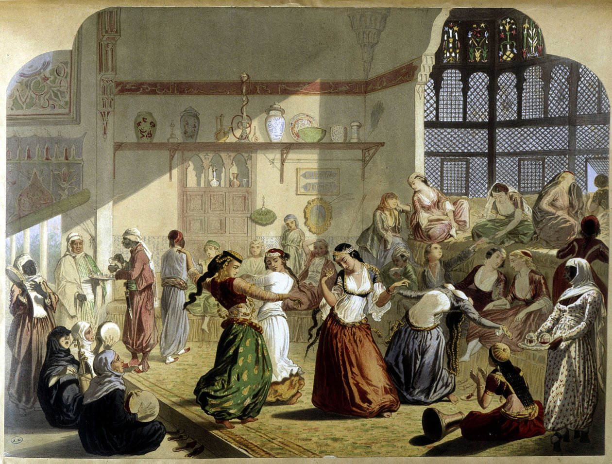 Harem - in "Modernes Ägypten", ca. 1870 von Unknown artist