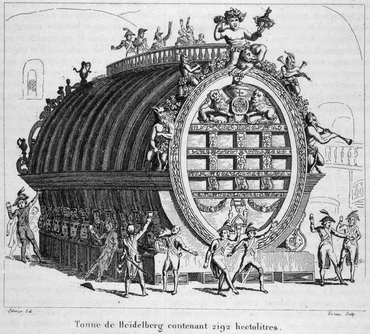 Heidelberger Fass mit 2192 Hektolitern von Unknown artist