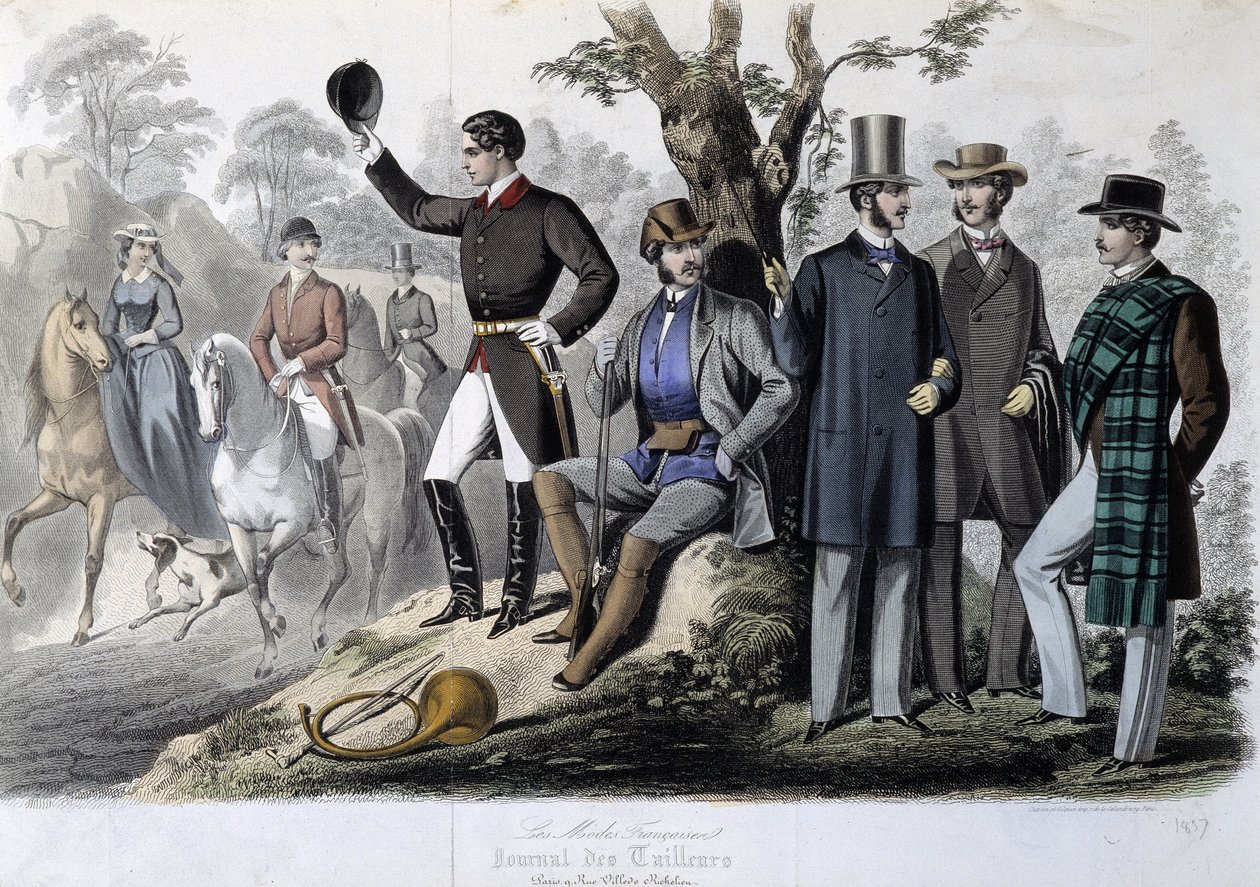 Jagdkleidung, "Le Journal des tailors" von Unknown artist