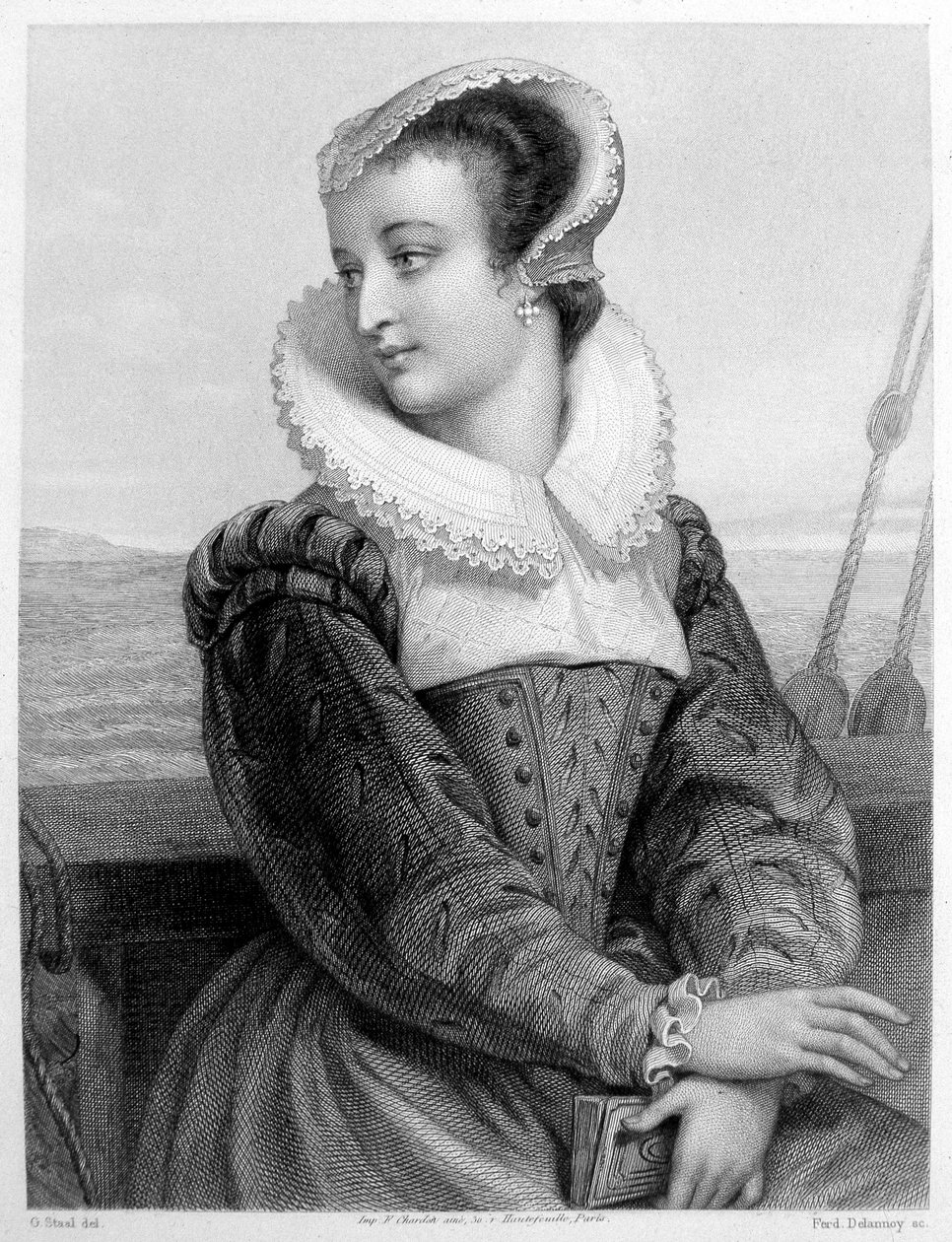 Marie Stuart - Gravur von Unknown artist