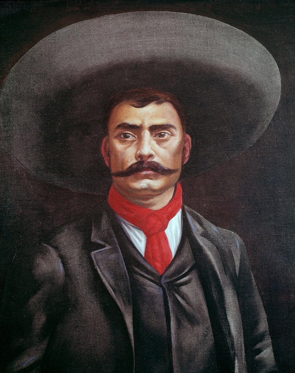 Porträt von Emiliano Zapata (1879-1919), Mexikaner von Unknown artist