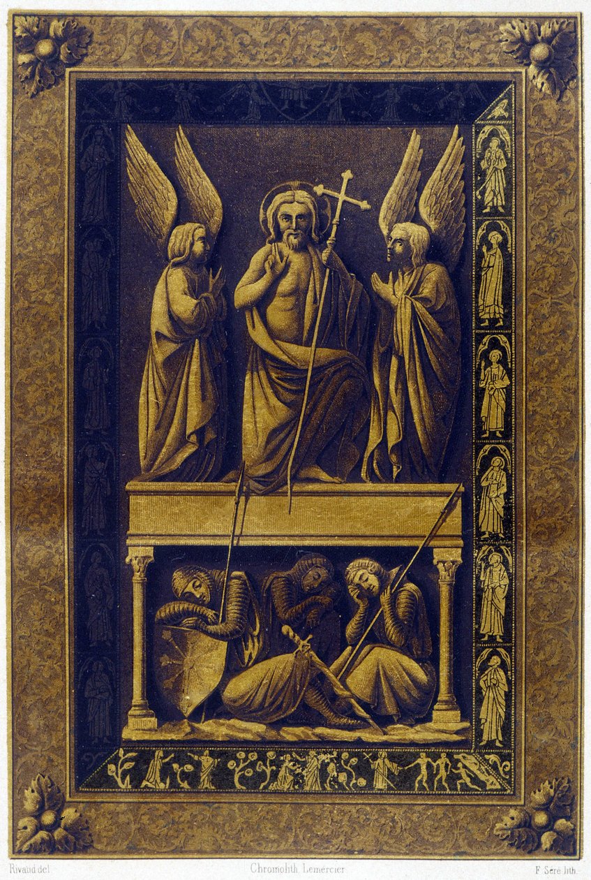 Die Auferstehung Christi, vergoldeter Einband von Unknown artist