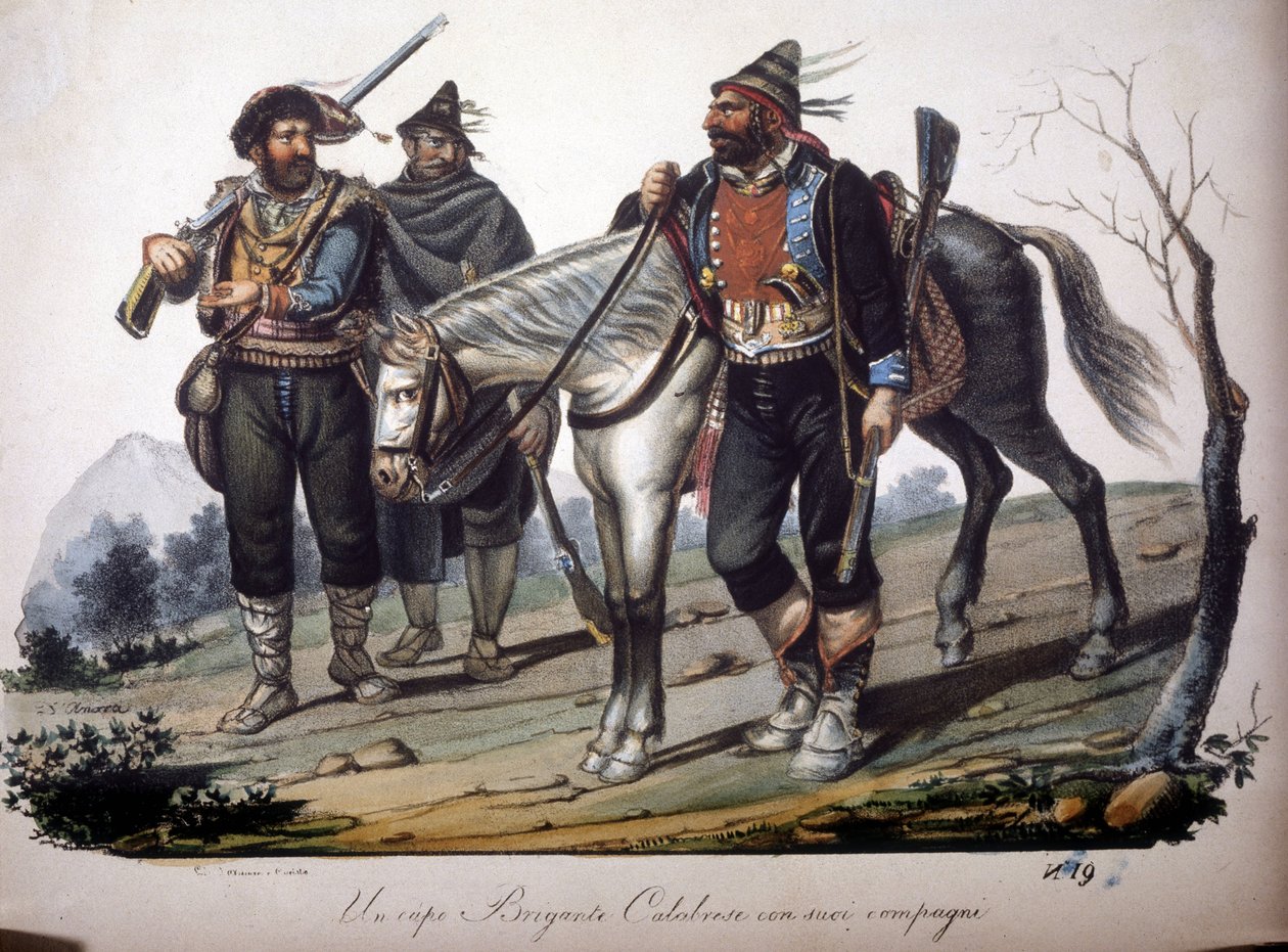 Eine Bande von Räubern aus Kalabrien (Italien) von Unknown artist