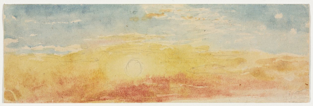 Wolkenstudie von Unknown artist