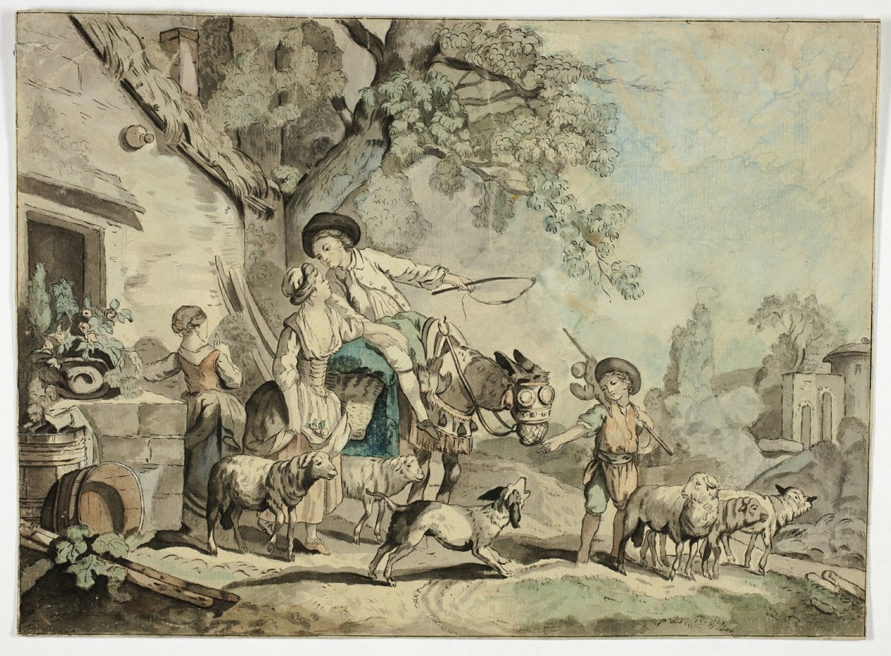 Abfahrt zum Markt von Unknown artist