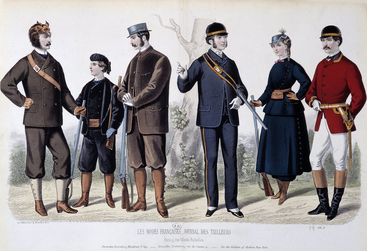 Jagdausrüstungen, „Le Journal des tailors“ von Unknown artist