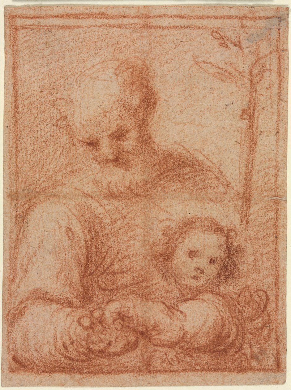 Joseph und Kind (recto) von Unknown artist