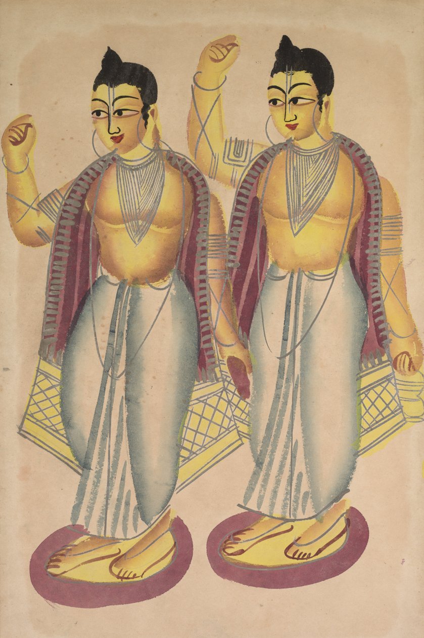 Nitai und Gaur von Unknown artist
