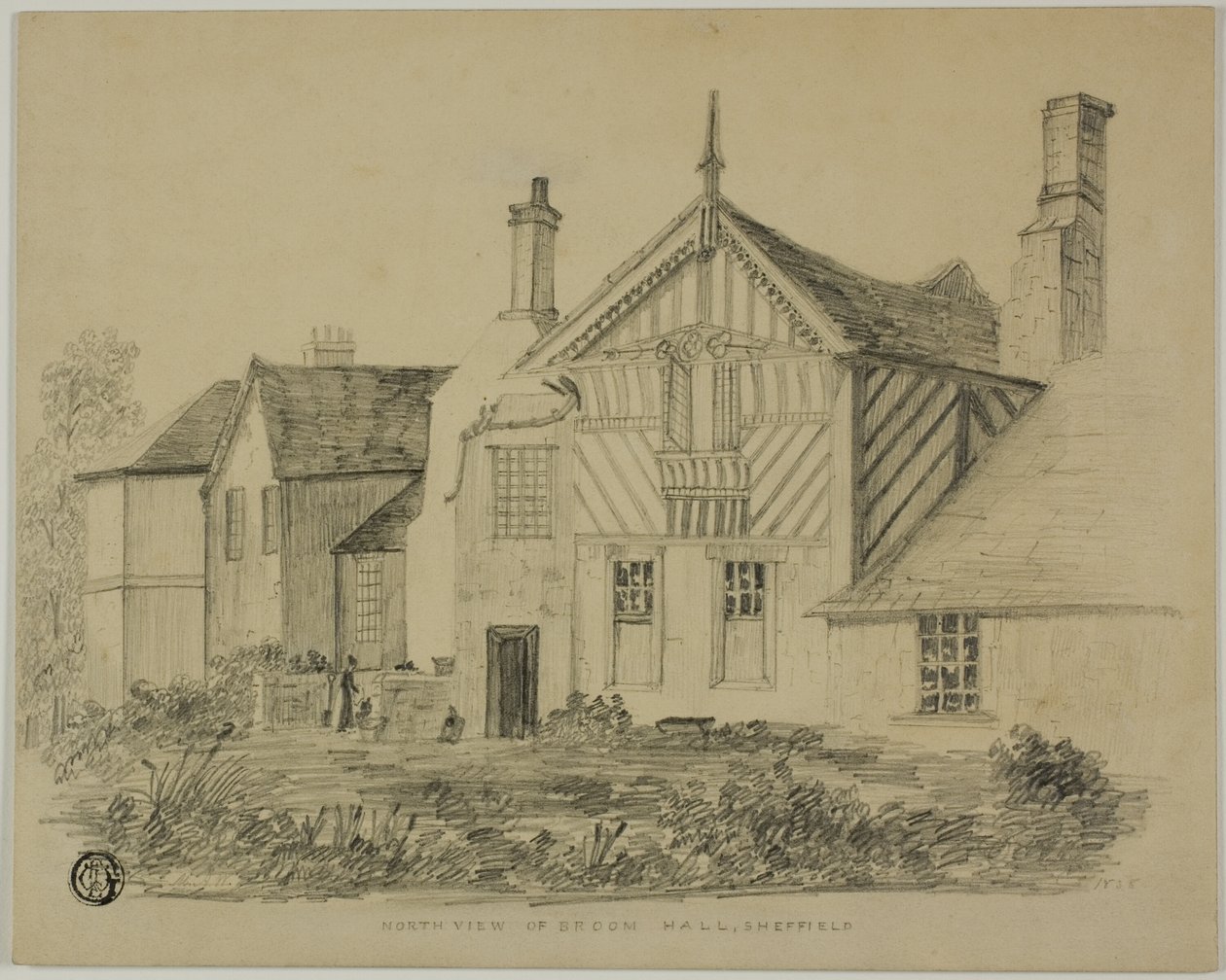 Nordansicht von Broom Hall, Sheffield von Unknown artist