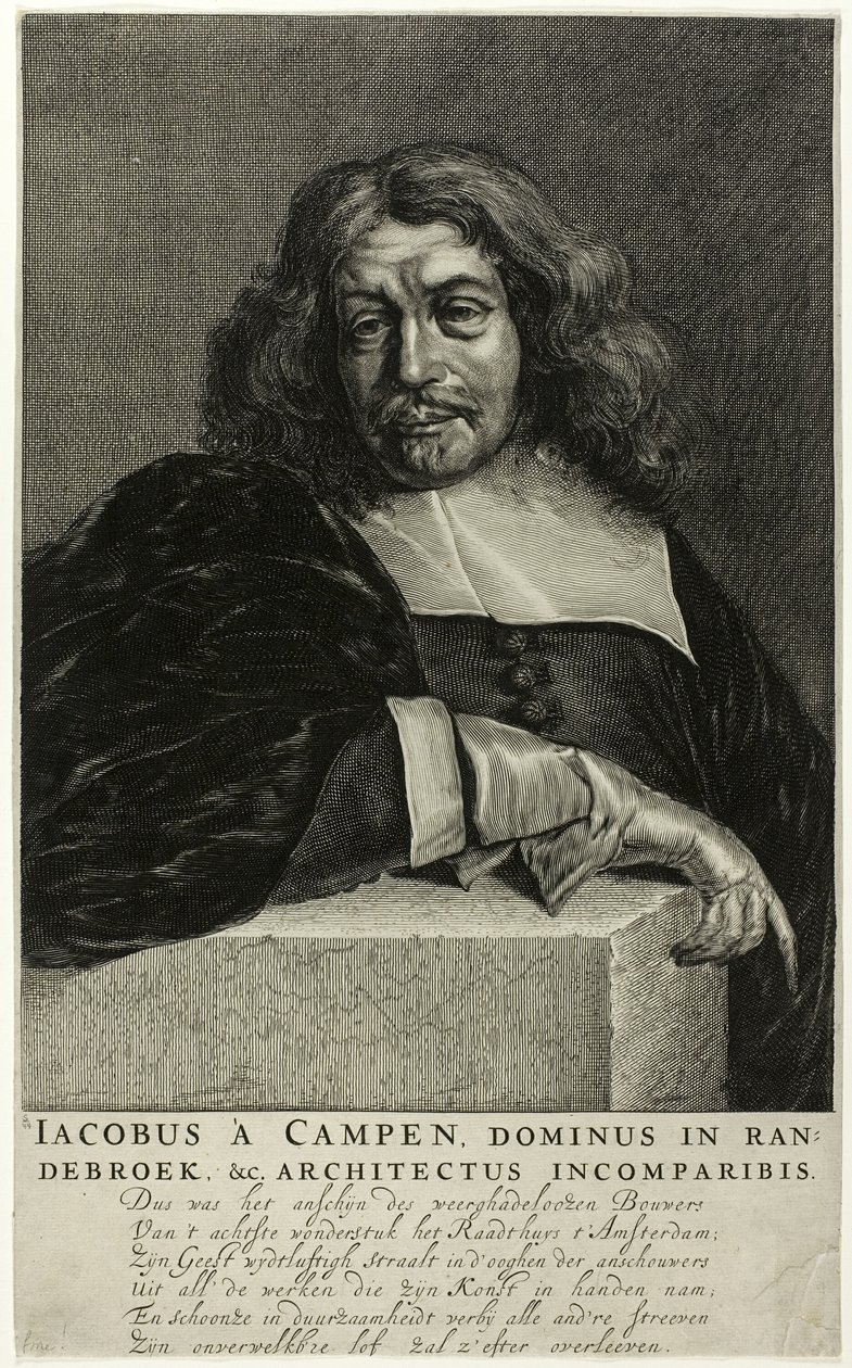 Porträt von Jacob van Campen von Unknown artist