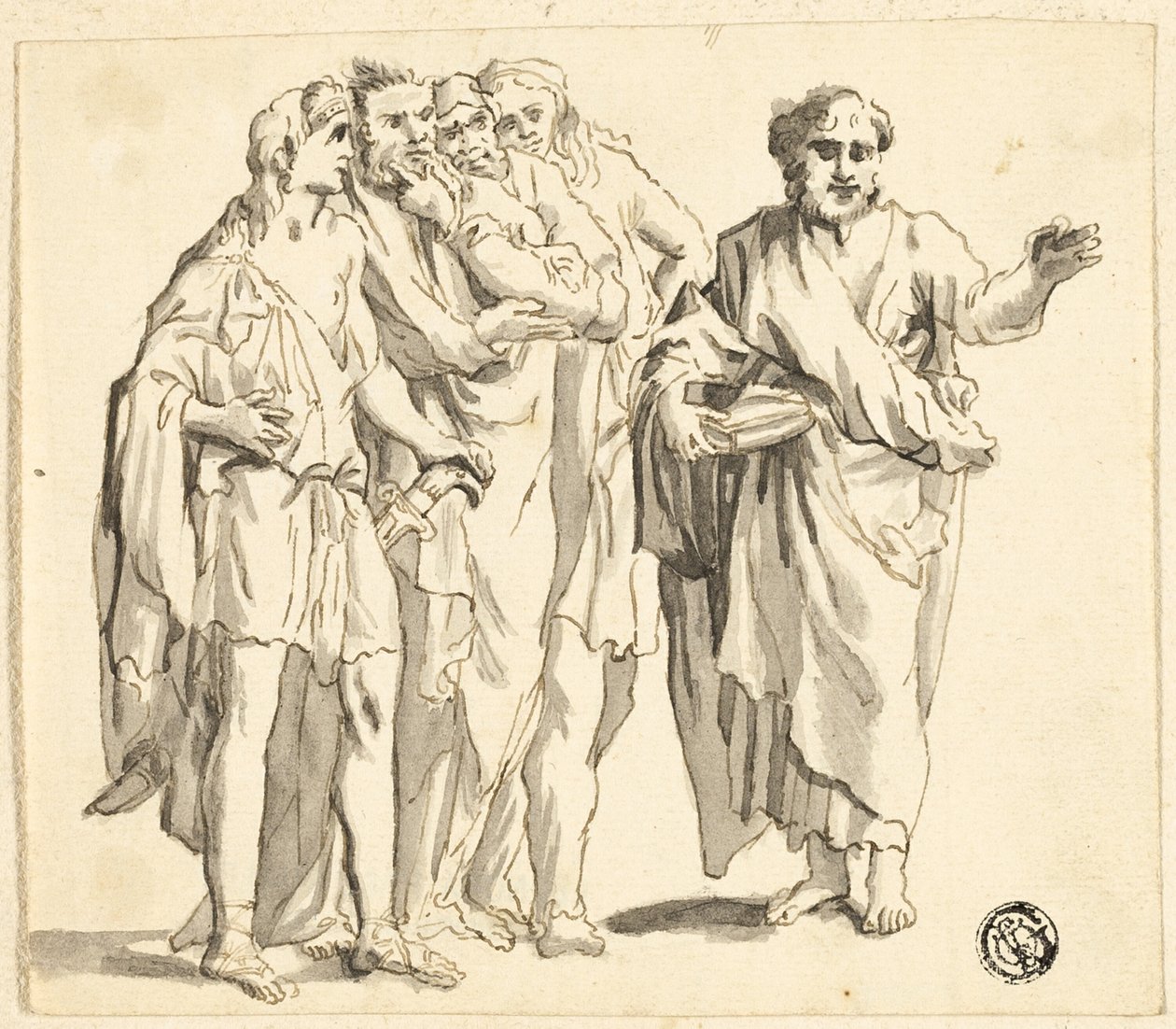 Der heilige Paulus predigt von Unknown artist