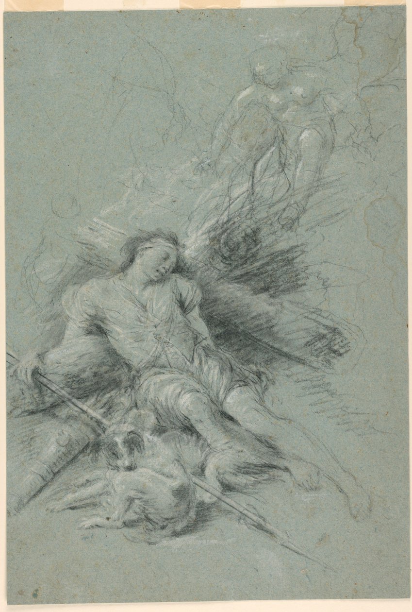 Selene sieht den schlafenden Endymion von Unknown artist
