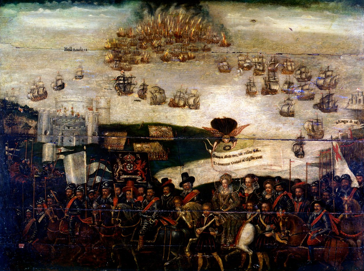 Spanische Armada Diptychon von Unknown artist