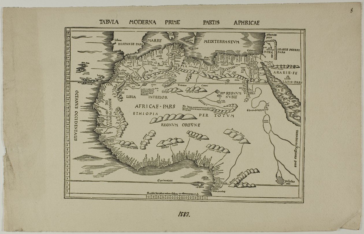 Moderne Karte des ersten Teils von Afrika von Unknown artist
