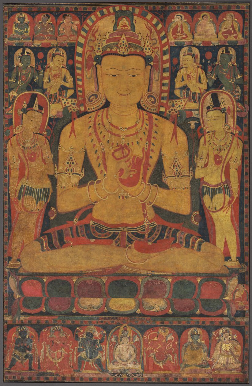 Tantrischer Buddha Vairochana als Vajrasattva von Unknown artist