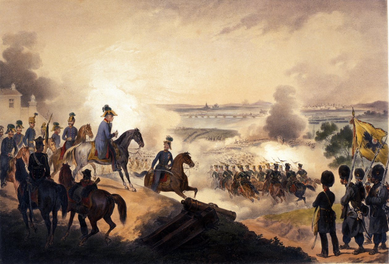 Die Schlacht von Novara, 23. März von Unknown artist