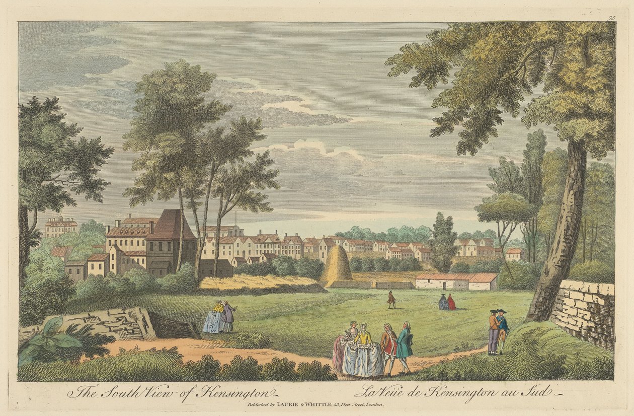 Die Südansicht von Kensington von Unknown artist