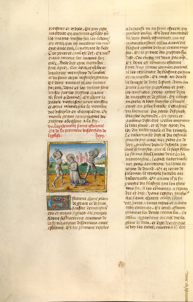 Die Steinigung des Heiligen Stephanus von Unknown artist