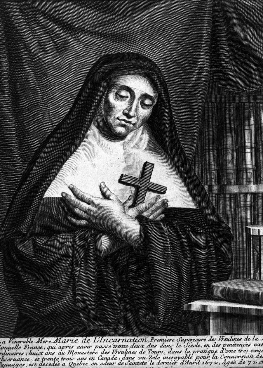 Die ehrwürdige Mutter Maria der Inkarnation von Unknown artist