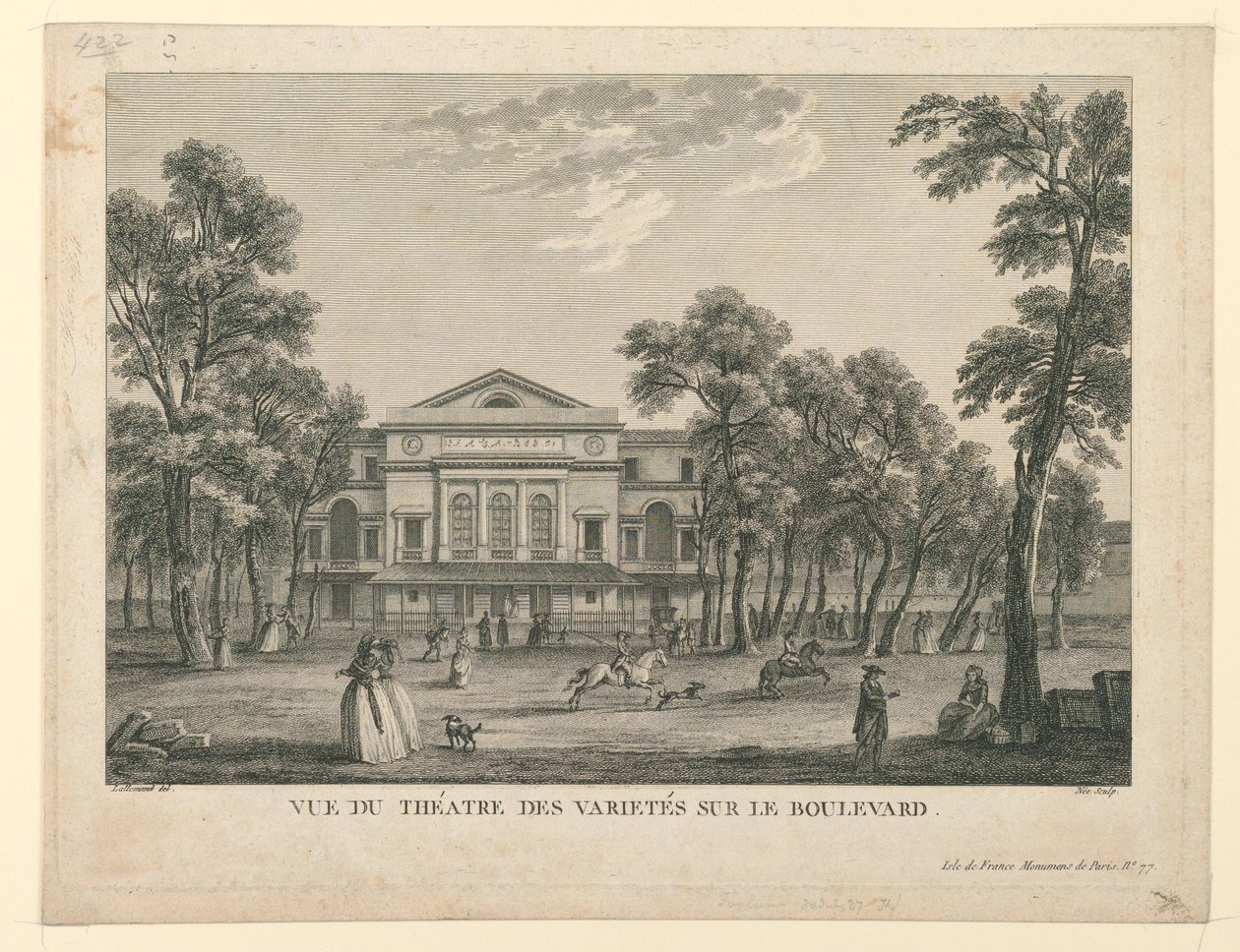Théâtre des Variétés in Paris von Unknown artist